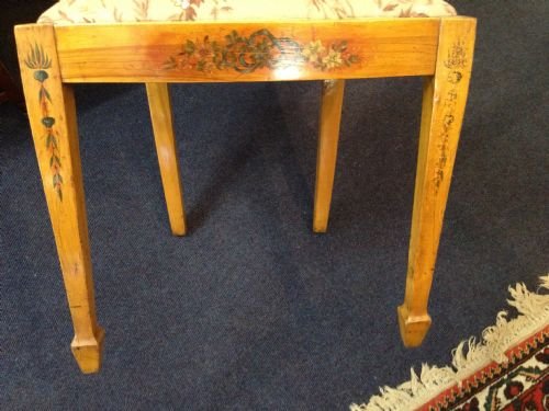 Set Of Four Satinwood Painted Chairs View II