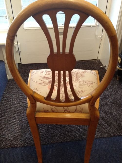Set Of Four Satinwood Painted Chairs View III