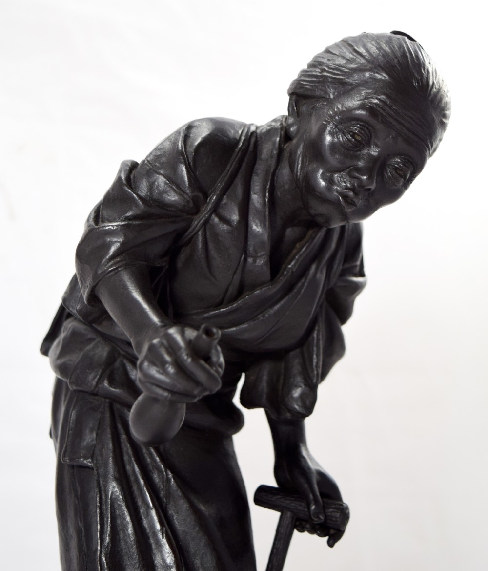 CHARMING JAPANESE TOKYO SCHOOL BRONZE BY UDAGAWA KAZUO View XIII