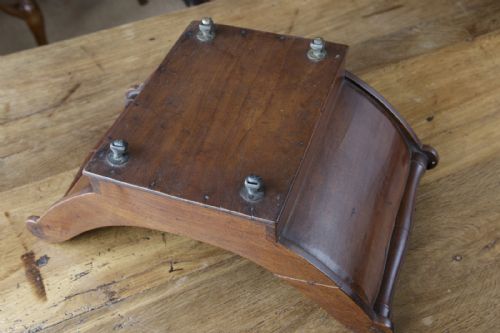 GEORGE III MAHOGANY CHEESE COASTER WITH BRASS ROLLER CASTORS - ADDITIONAL PHOTO 2