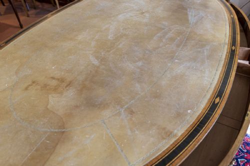 19TH CENTURY OVAL BOARDROOM OR OFFICE TABLE OF INCREDIBLE QUALITY - ADDITIONAL PHOTO 9