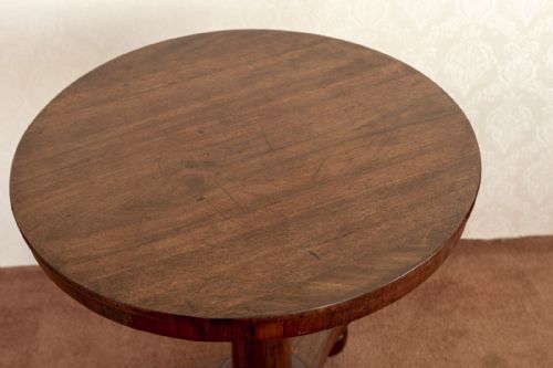 A VERY PRETTY CIRCULAR PEDESTAL TABLE IN ROSEWOOD - ADDITIONAL PHOTO 4