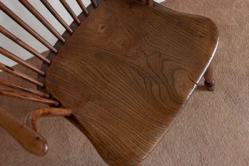 LOWBACK WINDSOR CHAIR WITH AN ASH SEAT - ADDITIONAL PHOTO 1