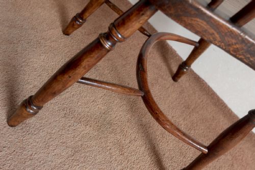 LOWBACK WINDSOR CHAIR WITH AN ASH SEAT - ADDITIONAL PHOTO 5