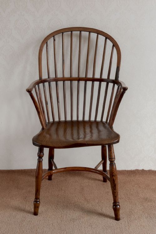 LOWBACK WINDSOR CHAIR WITH AN ASH SEAT - ADDITIONAL PHOTO 6