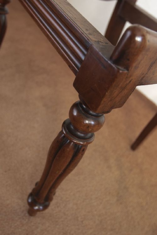 SET OF SIX VICTORIAN MAHOGANY BALLOON BACK CHAIRS - ADDITIONAL PHOTO 4