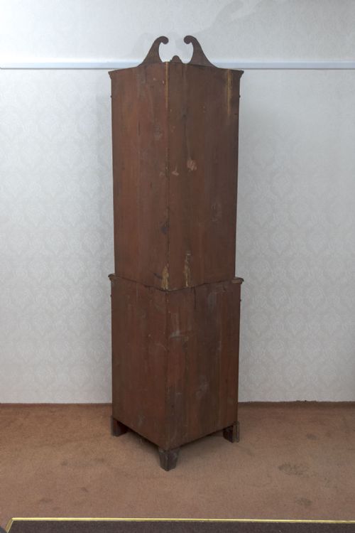 LATE VICTORIAN MAHOGANY INLAID CORNER CUPBOARD - ADDITIONAL PHOTO 7