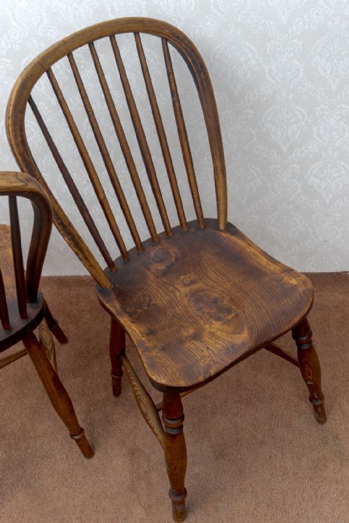 SIX PERIOD WINDSOR SIDE CHAIRS - ADDITIONAL PHOTO 2