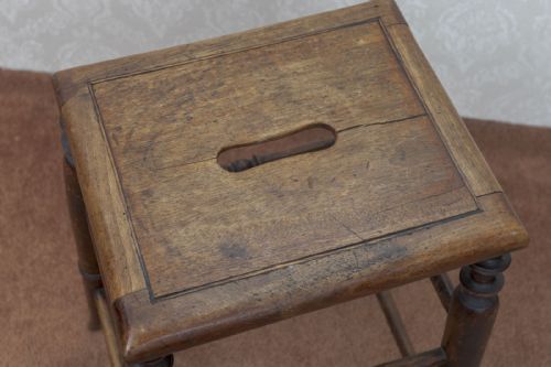 EARLY 19TH CENTURY ASH STOOL - ADDITIONAL PHOTO 2