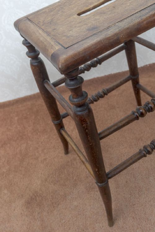 EARLY 19TH CENTURY ASH STOOL - ADDITIONAL PHOTO 3
