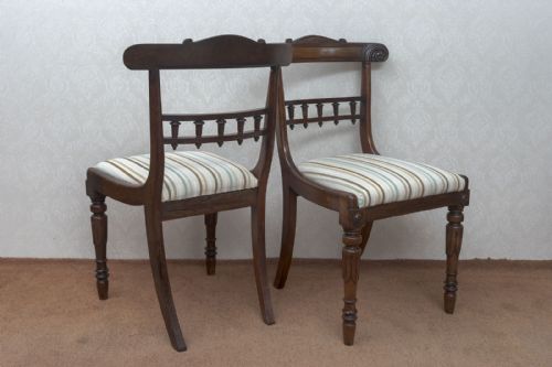 SET OF SIX MAHOGANY DINING CHAIRS - ADDITIONAL PHOTO 3
