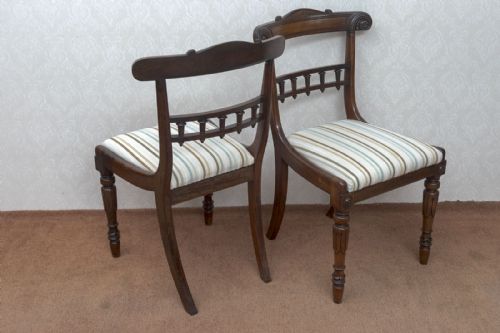 SET OF SIX MAHOGANY DINING CHAIRS - ADDITIONAL PHOTO 5