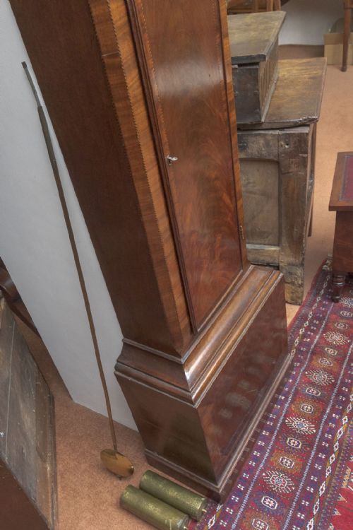 EIGHT DAY MAHOGANY CLOCK WITH SECOND HAND - ADDITIONAL PHOTO 7