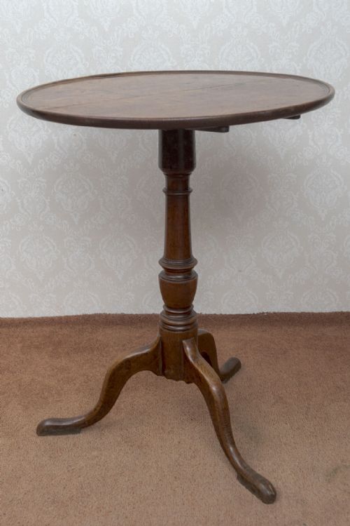 SMALL DISH TOP TRIPOD TABLE OF VERY GOOD COLOUR - ADDITIONAL PHOTO 2