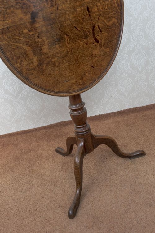 SMALL DISH TOP TRIPOD TABLE OF VERY GOOD COLOUR - ADDITIONAL PHOTO 3