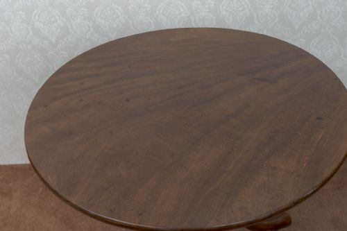 VERY GOOD 18TH CENTURY CIRCULAR TRIPOD TABLE IN MAHOGANY - ADDITIONAL PHOTO 1