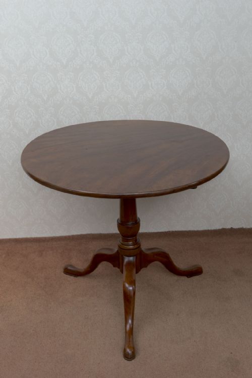 VERY GOOD 18TH CENTURY CIRCULAR TRIPOD TABLE IN MAHOGANY - ADDITIONAL PHOTO 2