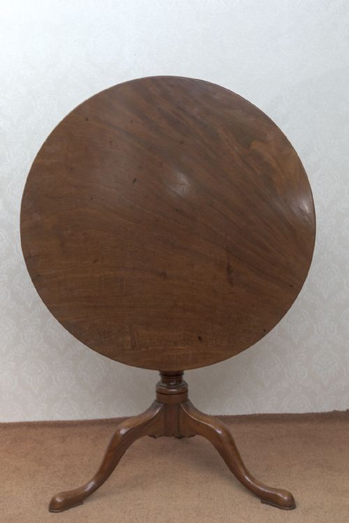 VERY GOOD 18TH CENTURY CIRCULAR TRIPOD TABLE IN MAHOGANY - ADDITIONAL PHOTO 4