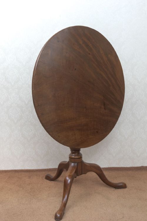 VERY GOOD 18TH CENTURY CIRCULAR TRIPOD TABLE IN MAHOGANY - ADDITIONAL PHOTO 5