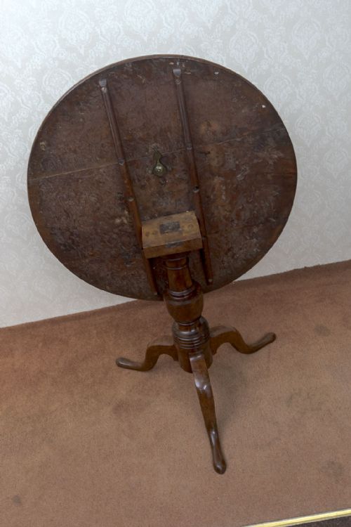 EXCEPTIONALLY RARE BURR WOOD TRIPOD - ADDITIONAL PHOTO 5