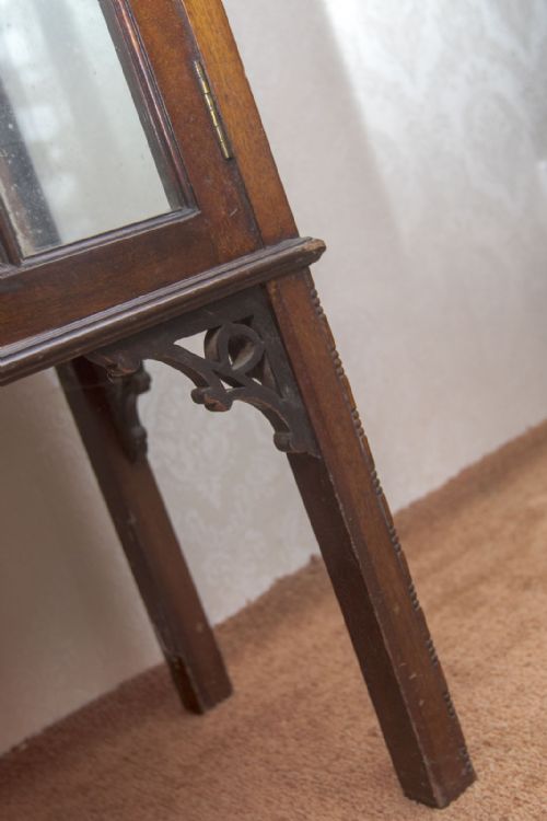 19TH CENTURY MAHOGANY CHINA CABINET - ADDITIONAL PHOTO 2