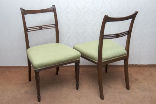 SET OF EIGHT VERY PRETTY MAHOGANY DINING CHAIRS - ADDITIONAL PHOTO 1