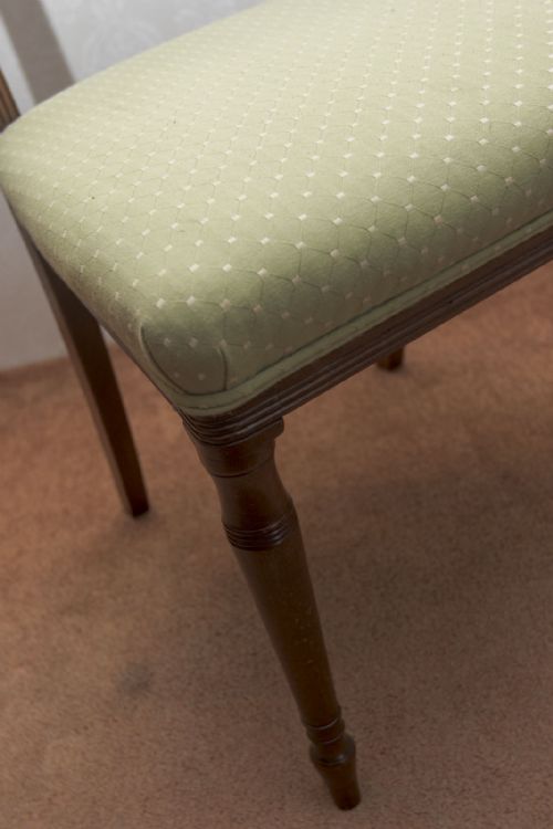 SET OF EIGHT VERY PRETTY MAHOGANY DINING CHAIRS - ADDITIONAL PHOTO 2