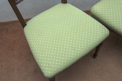 SET OF EIGHT VERY PRETTY MAHOGANY DINING CHAIRS - ADDITIONAL PHOTO 3