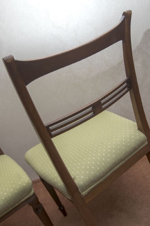 SET OF EIGHT VERY PRETTY MAHOGANY DINING CHAIRS - ADDITIONAL PHOTO 4