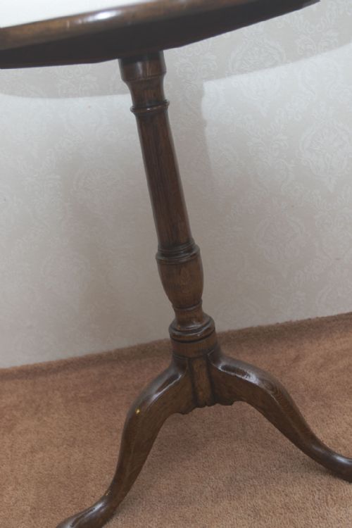18TH CENTURY OAK TRIPOD TABLE OF SMALL SIZE - ADDITIONAL PHOTO 3
