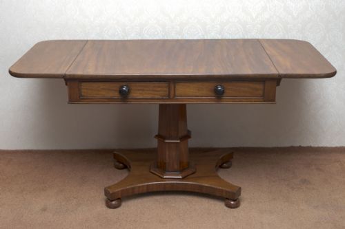 GOOD MAHOGANY SOFA TABLE - ADDITIONAL PHOTO 1