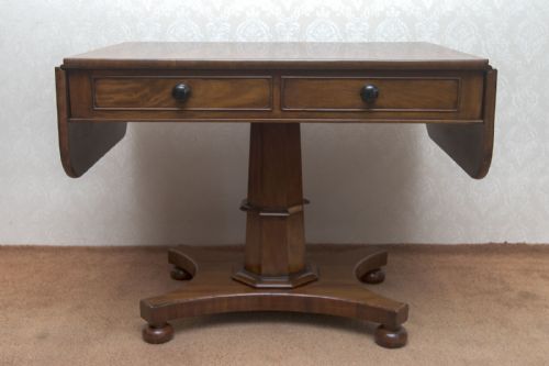 GOOD MAHOGANY SOFA TABLE - ADDITIONAL PHOTO 7