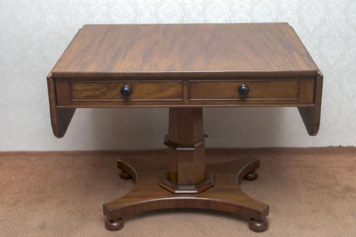 GOOD MAHOGANY SOFA TABLE - ADDITIONAL PHOTO 9