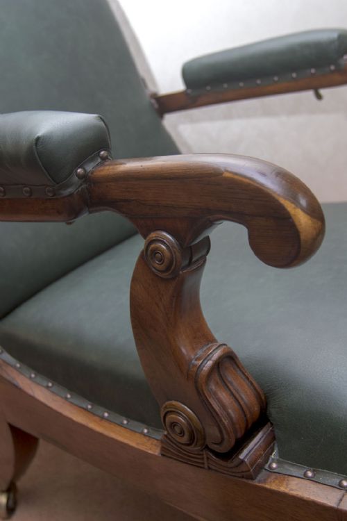 WILLIAM IV PERIOD ROSEWOOD RECLINING ARMCHAIR - ADDITIONAL PHOTO 4