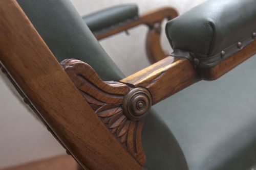 WILLIAM IV PERIOD ROSEWOOD RECLINING ARMCHAIR - ADDITIONAL PHOTO 6