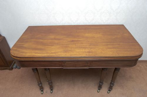 RARE GEORGE III MAHOGANY EXTENDING DINING TABLE - ADDITIONAL PHOTO 7