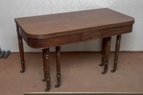 RARE GEORGE III MAHOGANY EXTENDING DINING TABLE - ADDITIONAL PHOTO 8