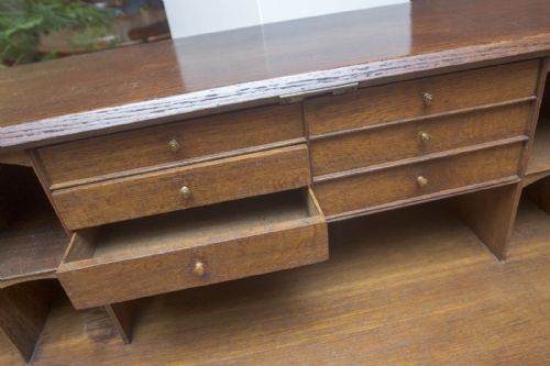 GEORGIAN OAK BUREAU OF SMALL SIZE - ADDITIONAL PHOTO 8