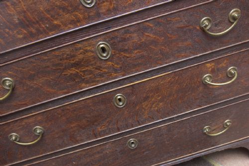 GEORGIAN OAK BUREAU OF SMALL SIZE - ADDITIONAL PHOTO 10
