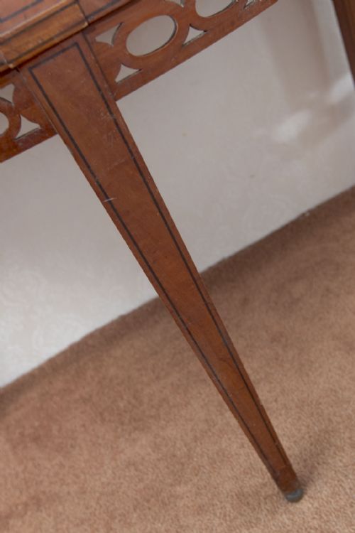 TAMBOUR FRONTED CUPBOARD IN PAINTED SATINWOOD - ADDITIONAL PHOTO 3