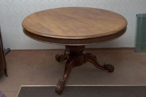 GOOD VICTORIAN CIRCULAR DINING TABLE - ADDITIONAL PHOTO 2