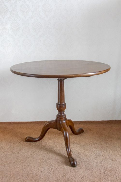 VERY GOOD QUALITY MAHOGANY TRIPOD TABLE - ADDITIONAL PHOTO 3