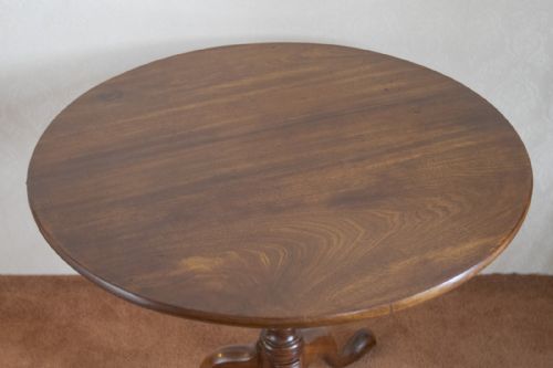VERY GOOD QUALITY MAHOGANY TRIPOD TABLE - ADDITIONAL PHOTO 4