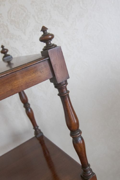 GEORGE III FOUR TIER WOT NOT WITH ELEGANT SLIM TURNINGS - ADDITIONAL PHOTO 1