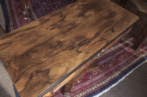 EARLY 19TH CENTURY ROSEWOOD FOLD OVER CARD TABLE - ADDITIONAL PHOTO 3