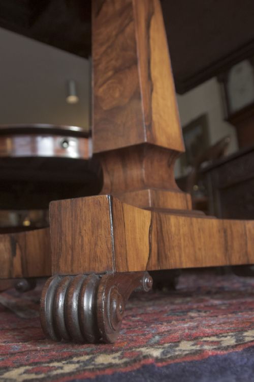EARLY 19TH CENTURY ROSEWOOD FOLD OVER CARD TABLE - ADDITIONAL PHOTO 7
