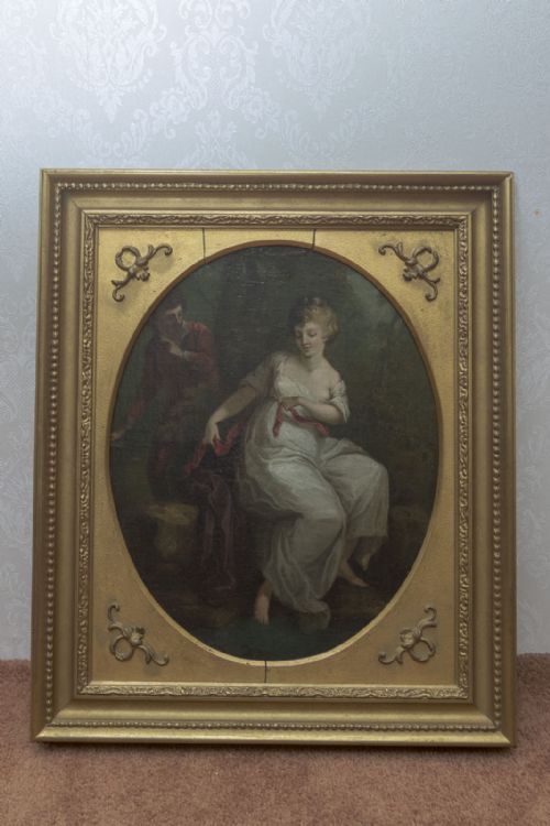 PAIR OF OIL PAINTINGS ATTRIBUTED TO WILLIAM HAMILTON RA - ADDITIONAL PHOTO 1