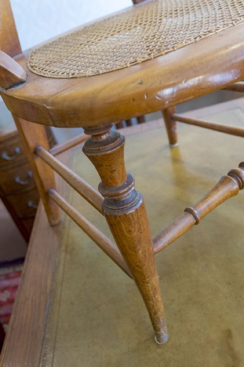 19TH CENTURY SINGLE CHAIR WITH EXCELLENT CANE WOR - ADDITIONAL PHOTO 2