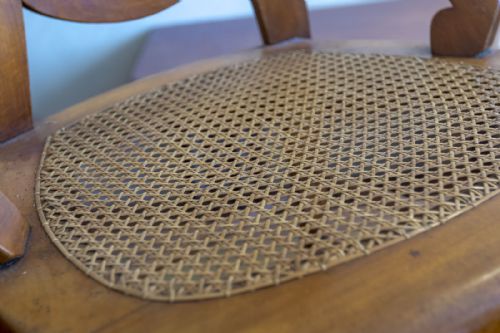 19TH CENTURY SINGLE CHAIR WITH EXCELLENT CANE WOR - ADDITIONAL PHOTO 4