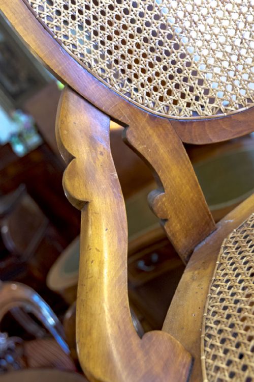 19TH CENTURY SINGLE CHAIR WITH EXCELLENT CANE WOR - ADDITIONAL PHOTO 6